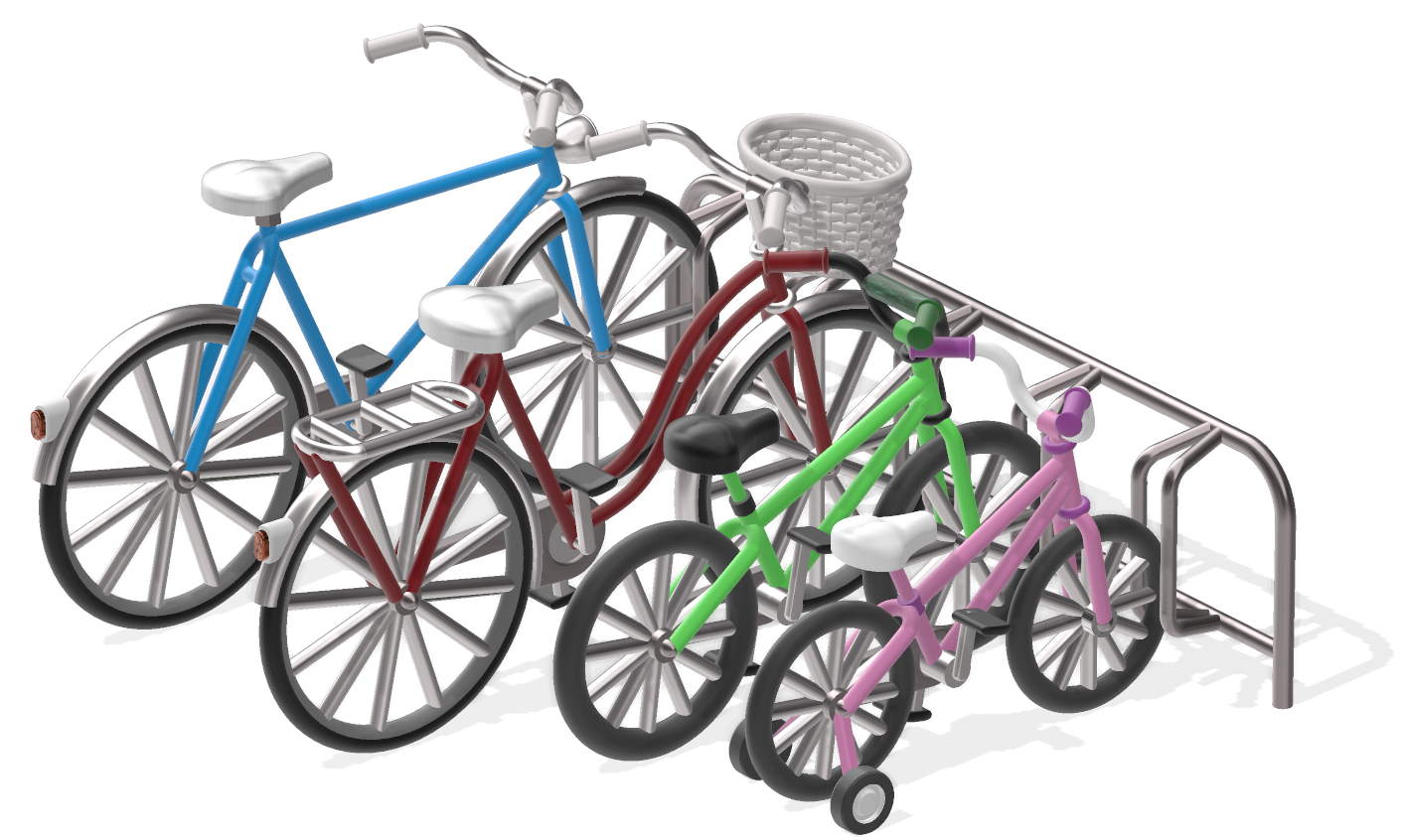 Set of bikes